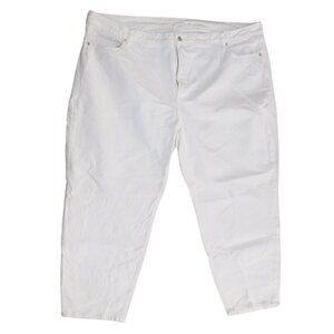 Old Navy High Rise OG Straight White Denim Jeans size 26